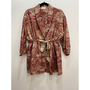 CORD Studio Free Size Toile Sonder Print Artist Blazer Artsy Lagenlook Travel